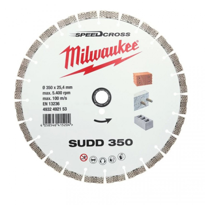 Алмазний диск SPEEDCROSS SUDD 350 мм MILWAUKEE-4932492153