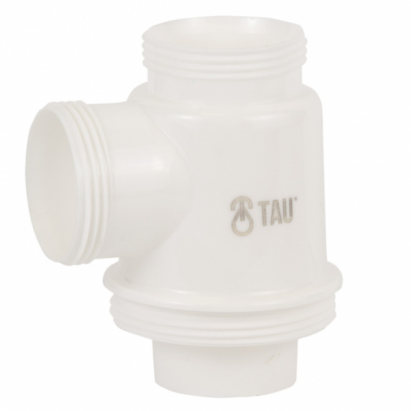 Сифон для раковини з випуском з нерж. сталі виведенням під пральну машину і гнучким відведенням 1½"×Ø40/50мм TAU (9841750)-9841750