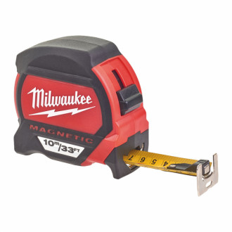 Рулетка магнітна PREMIUM MILWAUKEE, 10м/33фт, (27мм)