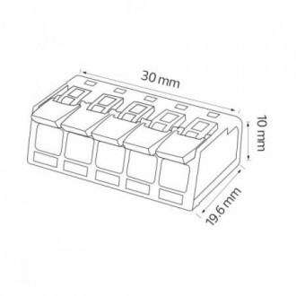 Клемник 5-х полюсний SLIM CONNECTOR-5