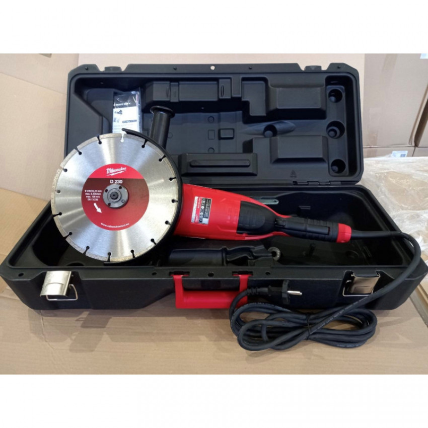 Кутова шліфувальня машина MILWAUKEE 230 мм AG22-230DMS-DSET с диском-4933440292