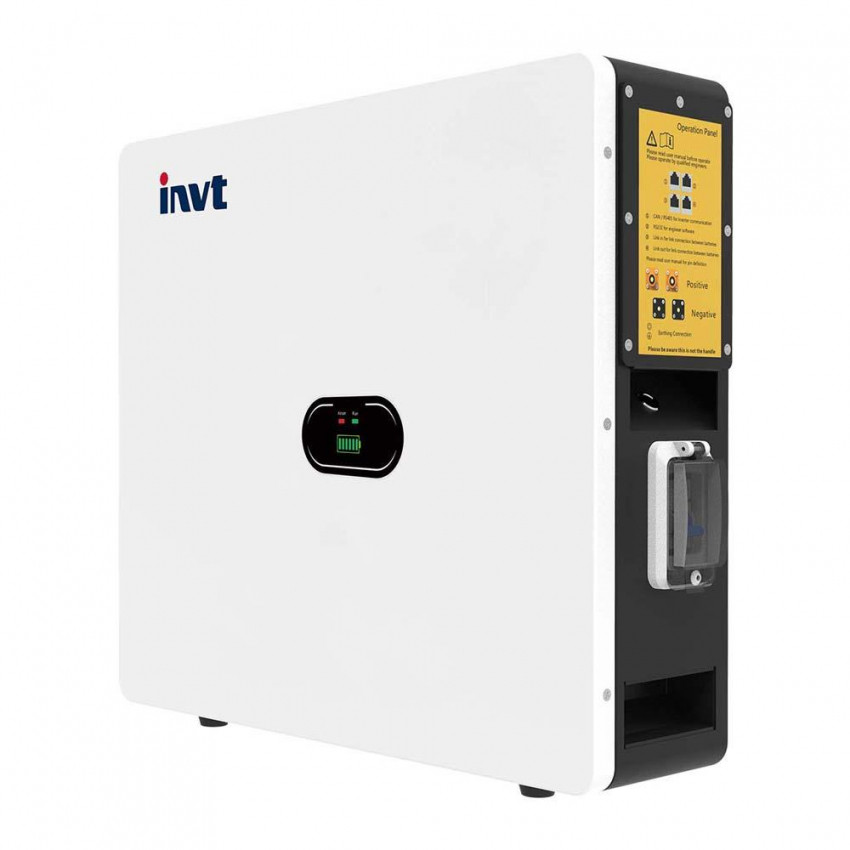 Акумуляторний блок LiFePO4 INVT 5.12kWh/51.2V/100Ah, 1шт-GRP5.12-WLV