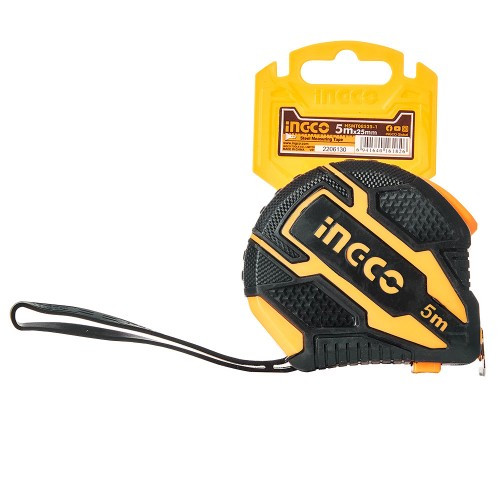 Рулетка 5 м × 25 мм автостоп INGCO-HSMT08525-1