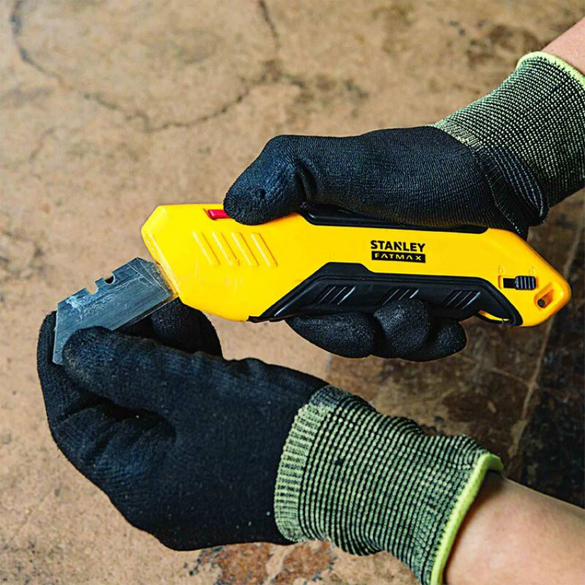 Ніж безпечний FATMAX Box з висувним лезом трапецеподібним STANLEY FMHT10369-0-FMHT10369-0