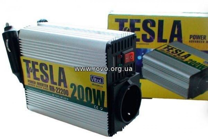 Перетворення. напруги TESLA ПН-22200/12V-220V/200W/-ПН-22200 (12)