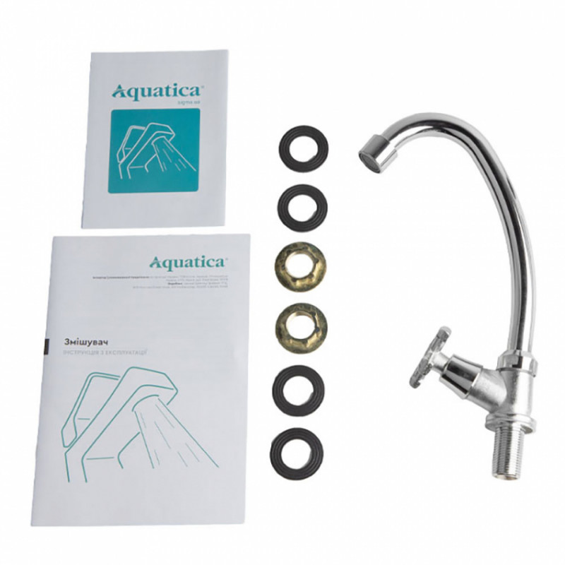Змішувач QN 1/2" монокран на гайці AQUATICA QN-1G158C (9786600)-9786600