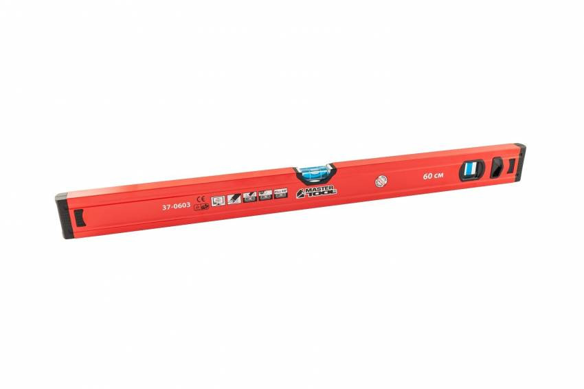 Рівень MASTERTOOL 60 см 2 капсули 0.5 мм/м фрезерована поверхня 37-0603-37-0603