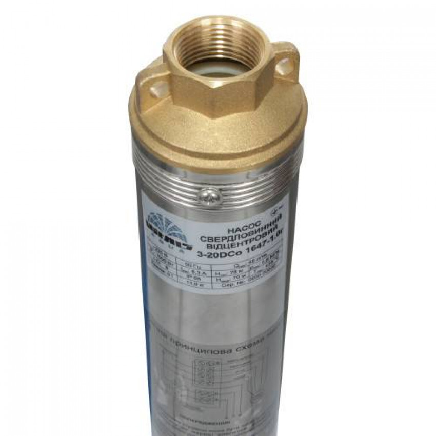 Насос занурювальний відцентровий свердловинний Vitals aqua 3-20DCo 1647-1.0r-48642