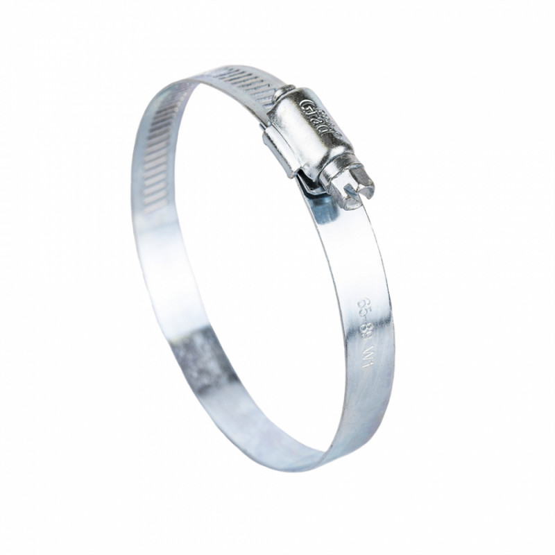 Хомут черв'ячний оцинкований 12,7 мм D65-89мм 10шт Grad (2511485)-2511485