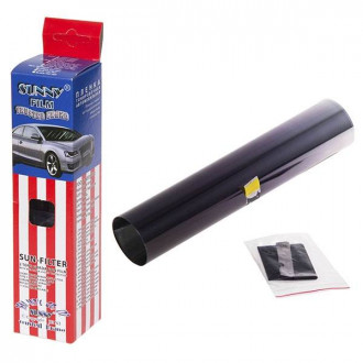 Смужка на лобове скло металік SUNNY 0.2x1.5m Black\Silver 0% -6%-[articul]