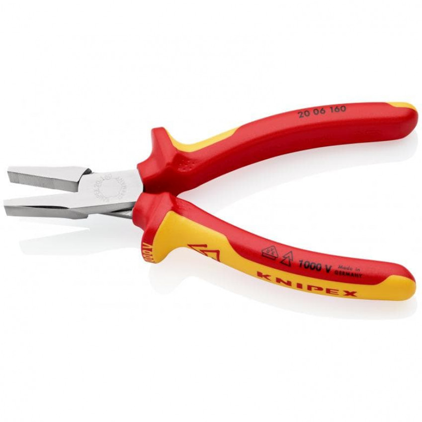 Плоскогубці з гладкими губками KNIPEX 20 06 160-20 06 160