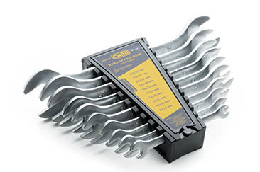 Набір ключів рожкових 8x10мм, 10x12мм, 12x13мм, 14x15мм, 17x19мм, 19x22мм, 22x24мм, 24x27мм, 27x30мм, 30x32мм (10шт) СИЛА-201234