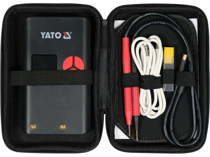 Апарат точкового зварювання портативний YATO акумул. Li-Po 4,2 В, 6.3 АГод, 500 А, вихідн- 2 А [30]-YT-82507