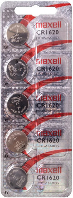 Літієва батарейка Maxell "таблетка" CR1620  5шт/уп-18586500