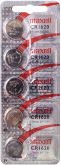 Літієва батарейка Maxell "таблетка" CR1620  5шт/уп-[articul]