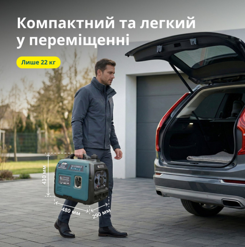 Інверторний газобензиновий генератор KS 3100iG S-KS 3100iG S