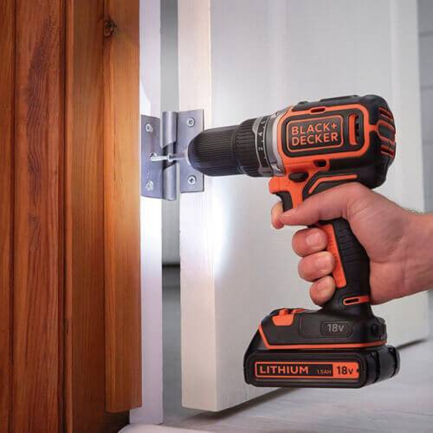 Дриль-шуруповерт акумуляторний безщітковий BLACK DECKER BL186KB-BL186KB