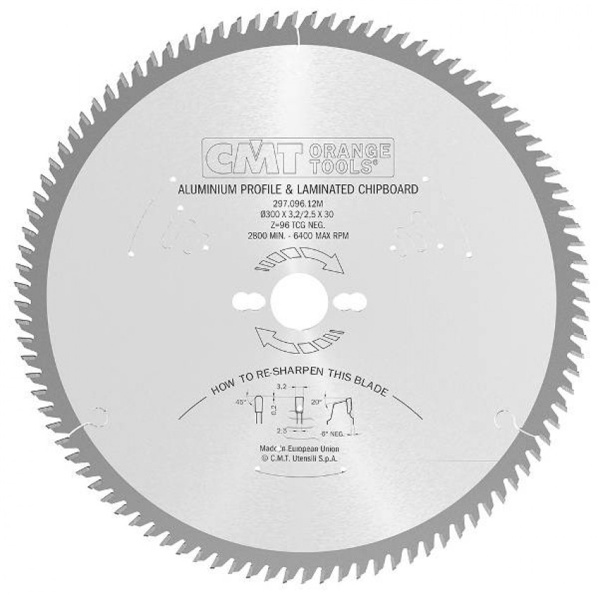 297.080.09M Пила HW D=216 F=30 Z=80 K=3,2/2,8 <-6°-297.080.09M