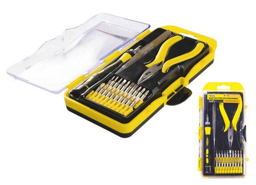 Набір викруток та інструментів MASTERTOOL 23 ел точних 40-0166-40-0166