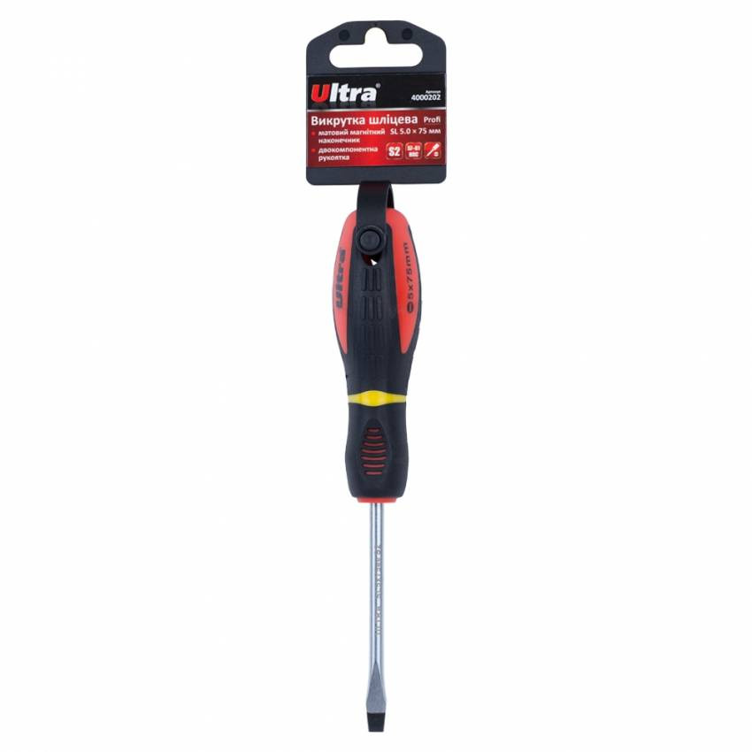 Викрутка шліцева SL 5.0×75мм S2 Profi ULTRA (4000202)-4000202
