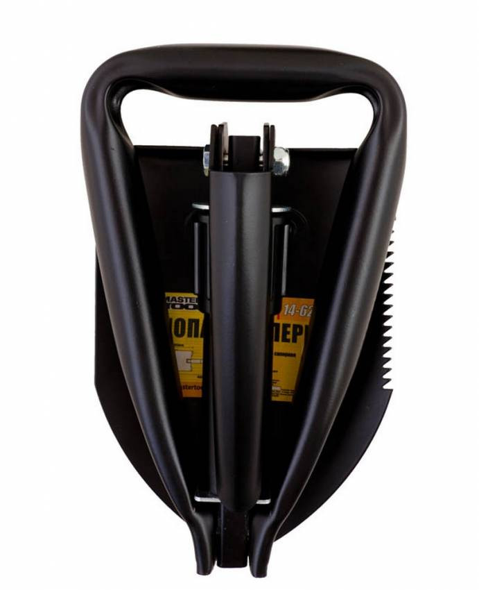 Лопата саперна MASTERTOOL 110х160х460 мм складна 14-6281-14-6281