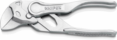 Кліщі переставні-гайковий ключ, діаметр 21мм KNIPEX 86 04 100 BK, хромовані-[articul]