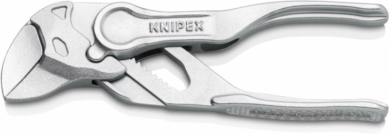Кліщі переставні-гайковий ключ, діаметр 21мм KNIPEX 86 04 100 BK, хромовані-86 04 100 BK