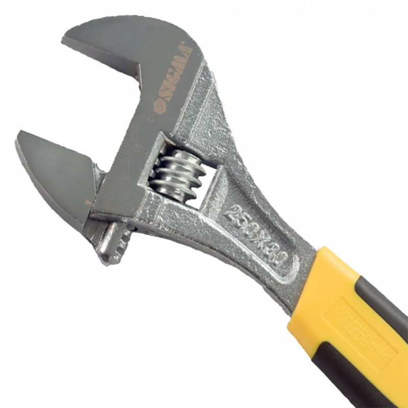 Ключ розвідний 150мм CrV (гум'яна рукоятка) Sigma (4101011)-4101011