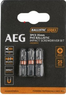 Біта ударна AEG AAK253PH3,  PH3, 25мм (3шт)-4932479169