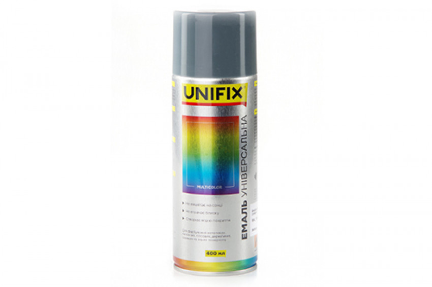Емаль акрилова універсальна RAL 7046 Сірий мат. 400мл UNIFIX-941026