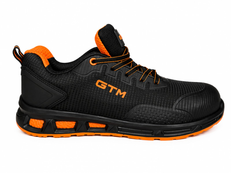 Кросівки захисні р.39 з композитним підноском, чорний з помаранчевим-SM-128-39