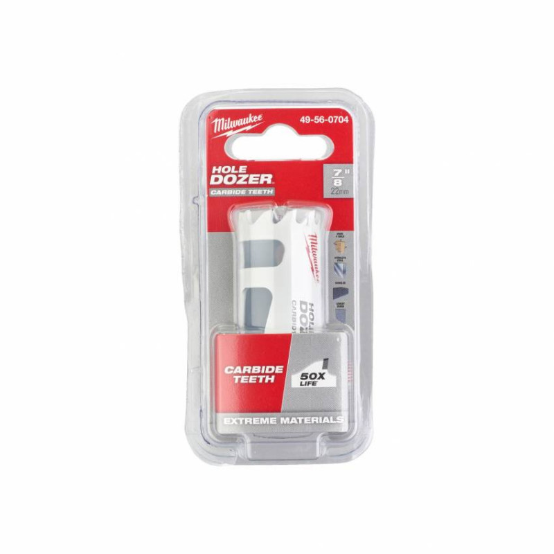 Корона з карбіду біметалу MILWAUKEE, Ø22 мм-49560704