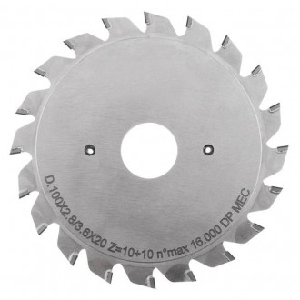 DSC.Підрізна пила D=100 F= 22 Z= 10+10 K=2,8-3,6 P=2,2 H=4-[articul]