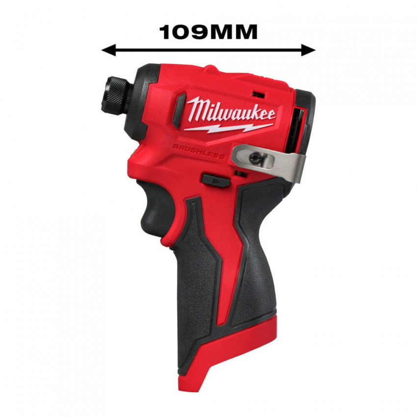 Гвинтокрут акумуляторний 1/4'' HEX MILWAUKEE M12 BLIDRC-202C (124Нм)-4933499690
