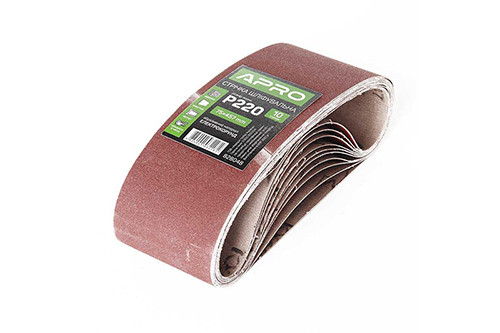 Стрічка шліфувальна нескінченна APRO P220 75×457мм (10шт)-828048