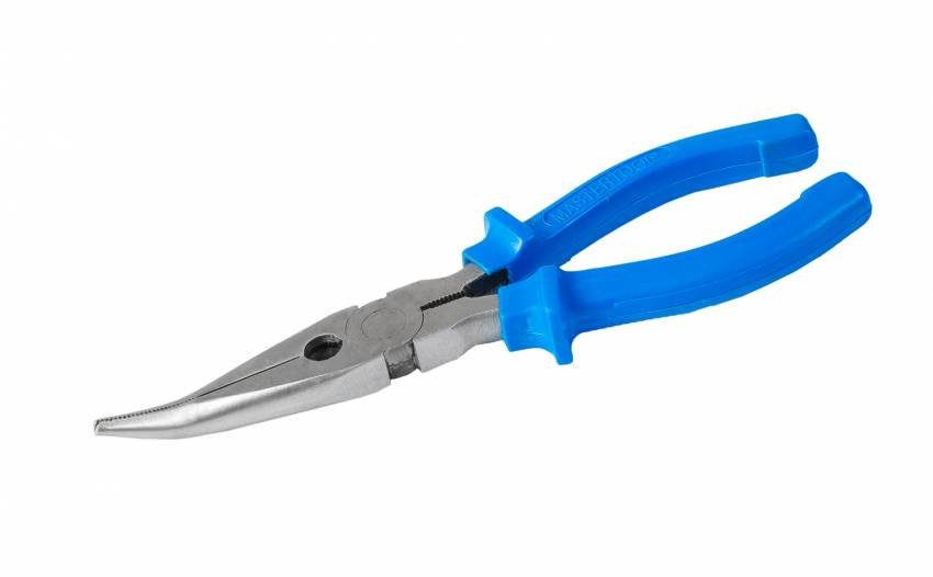 MasterTool Щипці гнуті 160 мм American Type, C45, HRC 44~48, Ст.: 22-3160-22-3160