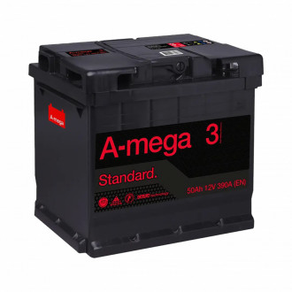 Акумулятор авто Мегатекс A-mega Standard (М3) 6СТ-50-АЗ (лев) ТХП 390-[articul]