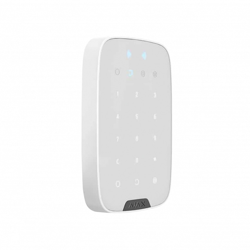 Бездротова сенсорна клавіатура AJAX KeyPad Plus (white)-