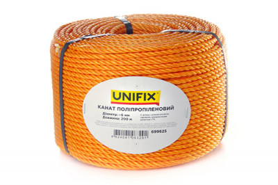 Канат поліпропіленовий 6мм 200м UNIFIX-[articul]
