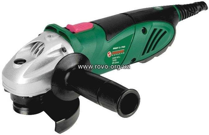 МОНОЛІТ Шліфмашинка кутова 125мм, 760Вт-МШУ1-760