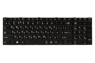 Клавіатура для ноутбука TOSHIBA Satellite C850, C870 чорний, чорний кадр-[articul]