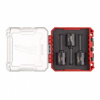 Набір алмазних коронок Diamond Max PACKOUT MILWAUKEE М14, діаметр 8мм (3шт) (сухе свердління)-[articul]