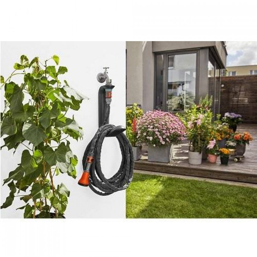 Набір шланг GARDENA Liano садовий текстильний 13 мм 1/2&quot; 15 м із тримачем TapFix-18595-20.000.00