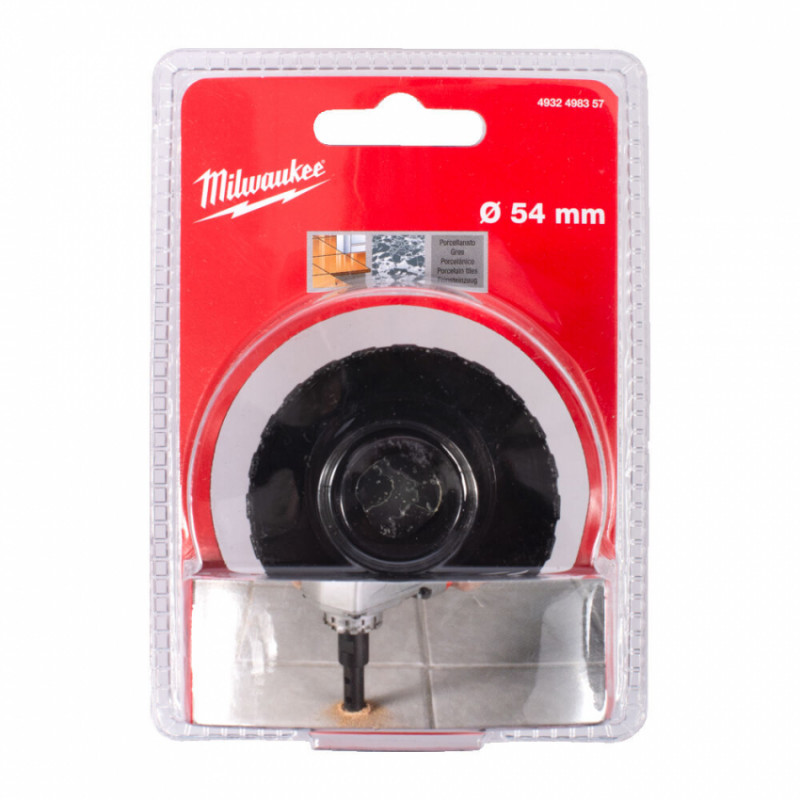 Коронка алмазна Diamond Max MILWAUKEE M14, діаметр 54мм (сухе свердління)-4932498357
