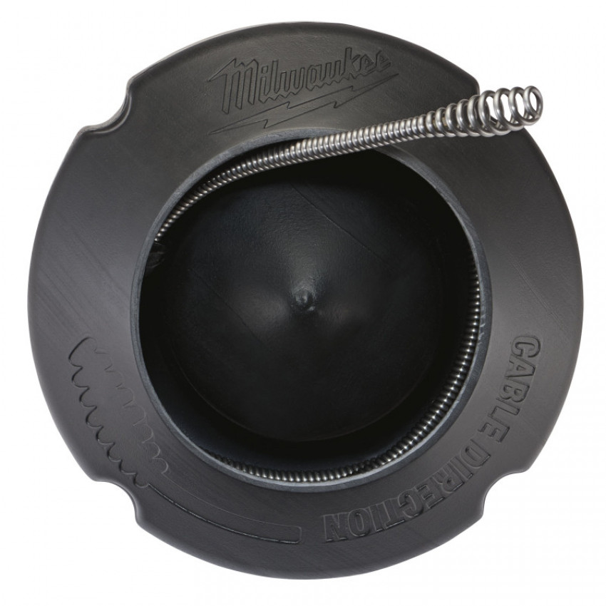 Тросик для прочищувальної машини 6мм x 7.6м spiral, bulb auger + барабан-48532583