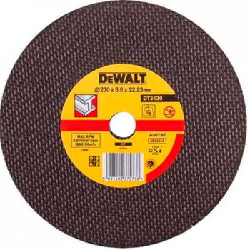 Коло відрізне по металу 230x3.0x22.23мм DeWALT DT3430-QZ-DT3430-QZ
