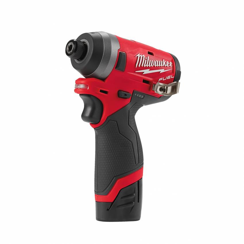 Гвинтоверт акумуляторний 1/4" HEX MILWAUKEE, M12 FID-202X, 147Нм (зарядний пристрій, 2 акум.Х 2Ач, HDкейс)-4933459823