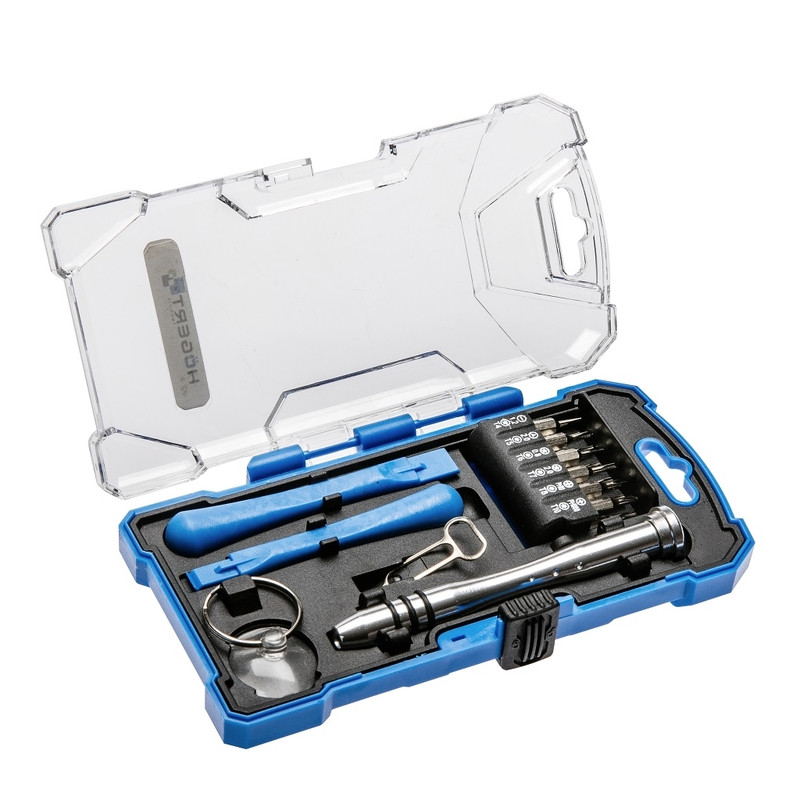 Набір викруток в кейсі для точних робіт, для телефонів і ноутбуків HOEGERT 17 HT1S271-HT1S271