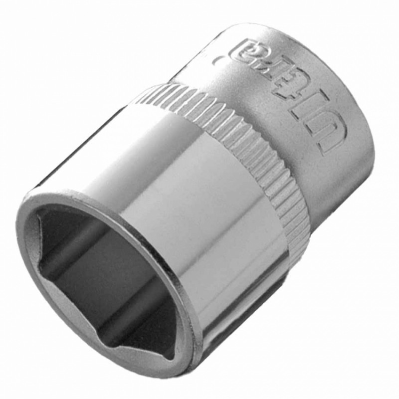 Насадка шестигранна коротка 1/4" 14мм CrV ULTRA (6060142)-6060142