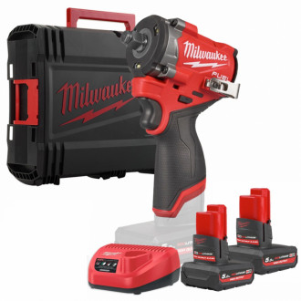 Гайковерт високомоментний MILWAUKEE 1/2&quot; (746 Нм) M12 FCIWF12G3-502X (+2 акумулятори, зарядний пристрій, HD кейс)-[articul]